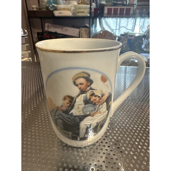 Norman Rockwell Other - IMM Norman Rockwell Mugs Japan Fine Porcelain Mugs Made Exclusively for IMM (4)